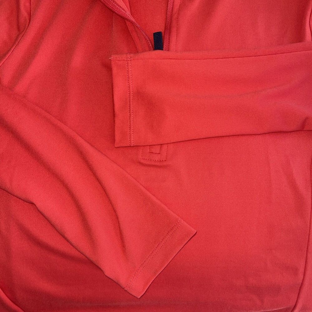 Polo Golf Ralph Lauren Quarter-zip Pink Coral Red performance Wicking Top S - Picture 7 of 12